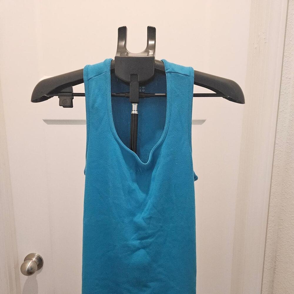 Adidas blue tank top in